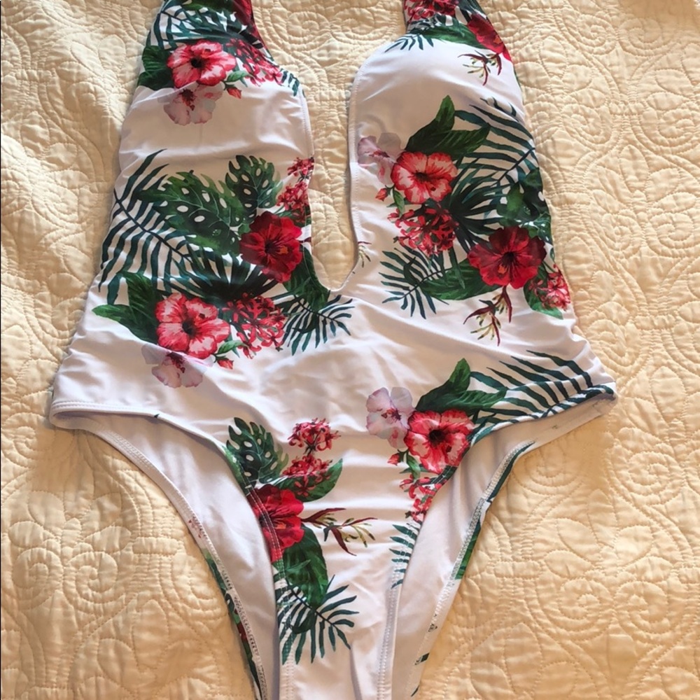 Floral One Piece Swimsuit